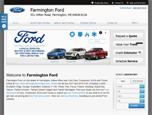 Tablet Screenshot of farmingtonfordmaine.com